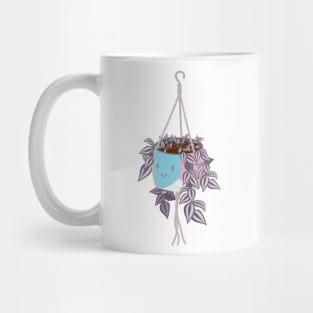 tradscantia plant in trans pride masc pot Mug